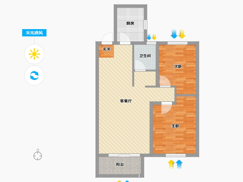 山东省-日照市-日照港第一生活区-72.91-户型库-采光通风