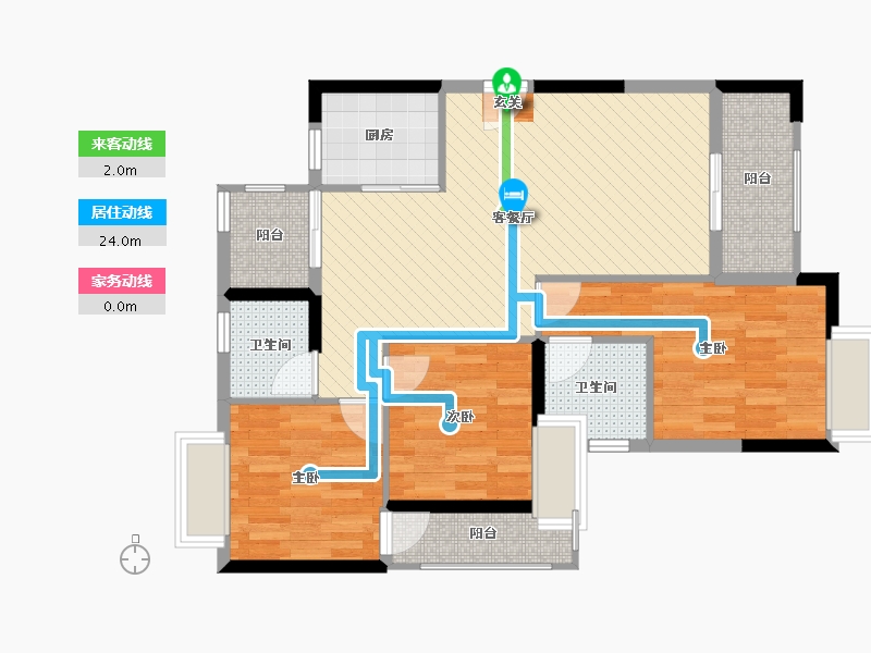 福建省-三明市-建发燕郡-83.19-户型库-动静线