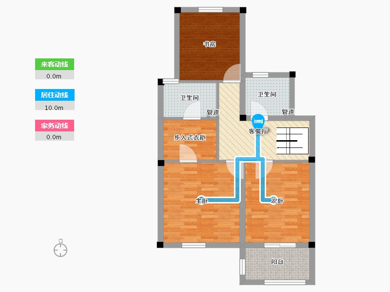 浙江省-宁波市-中梁首府-65.61-户型库-动静线