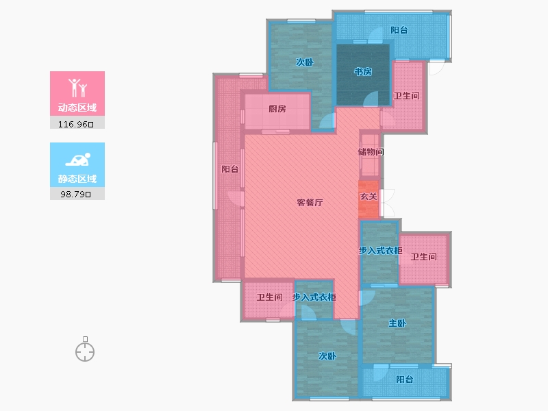 山东省-泰安市-绿城玉兰花园-190.00-户型库-动静分区