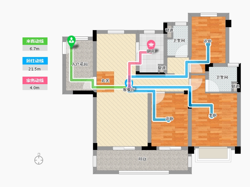 安徽省-宿州市-砀山碧桂园(建设中)-87.83-户型库-动静线