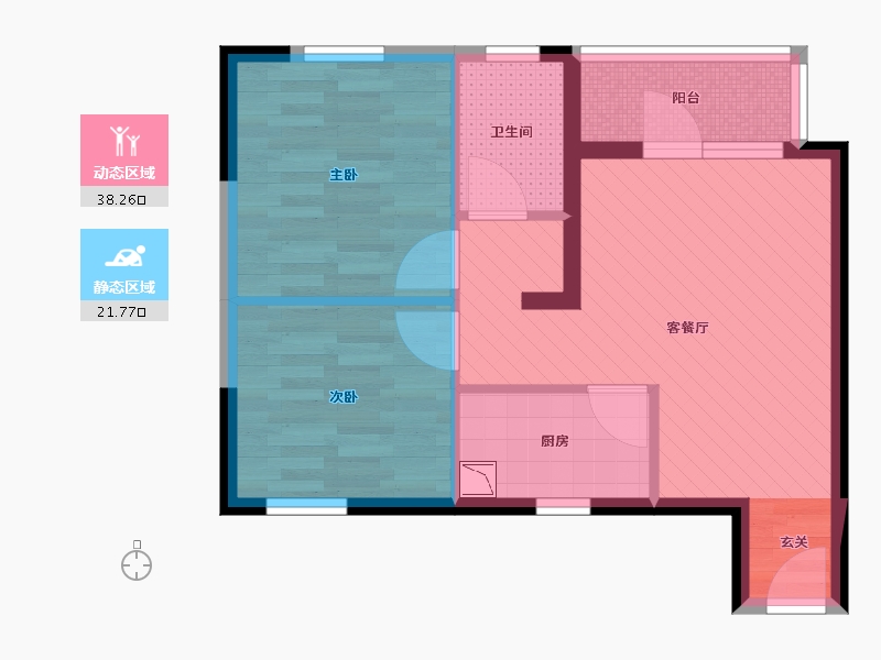 湖北省-武汉市-御才名仕-52.39-户型库-动静分区