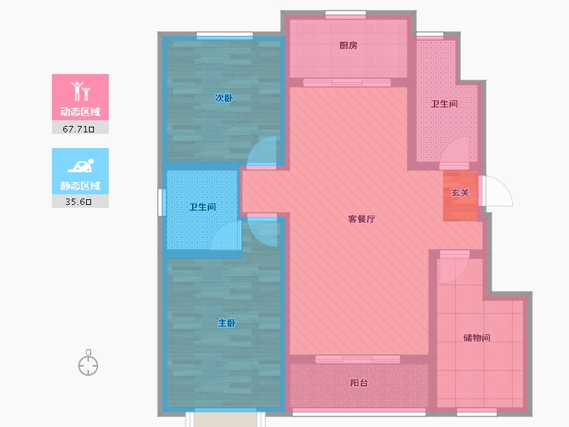 山西省-运城市-学府名都-89.76-户型库-动静分区