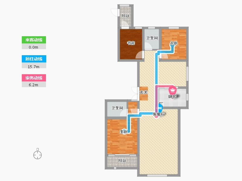 山东省-滨州市-丰泽御景-103.00-户型库-动静线