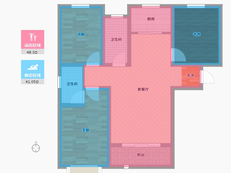 河北省-邯郸市-万腾花语城-77.04-户型库-动静分区