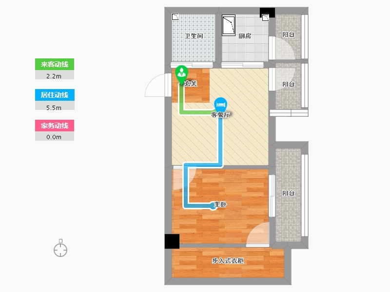 浙江省-宁波市-锦绣曙光-39.23-户型库-动静线