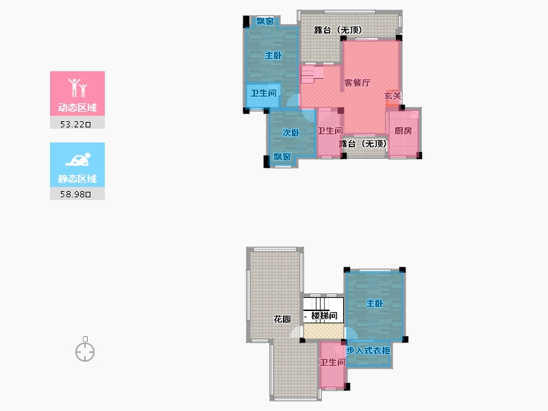 四川省-德阳市-中恒国际社区-158.04-户型库-动静分区