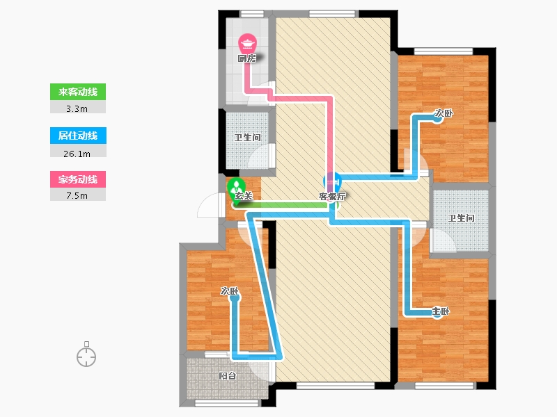 山东省-潍坊市-青云国际城-109.99-户型库-动静线