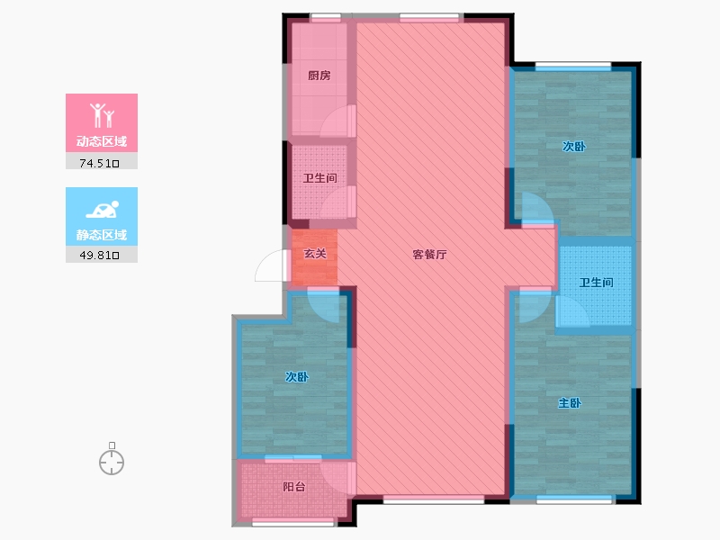 山东省-潍坊市-青云国际城-109.99-户型库-动静分区