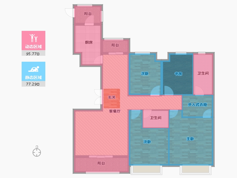 江苏省-徐州市-久隆澜桥-154.00-户型库-动静分区