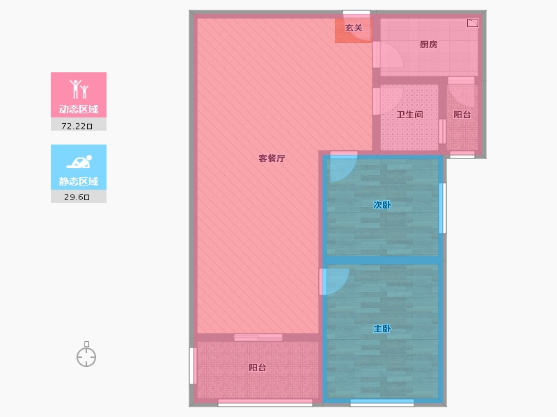 山东省-济宁市-金泉广场B10号楼-90.00-户型库-动静分区