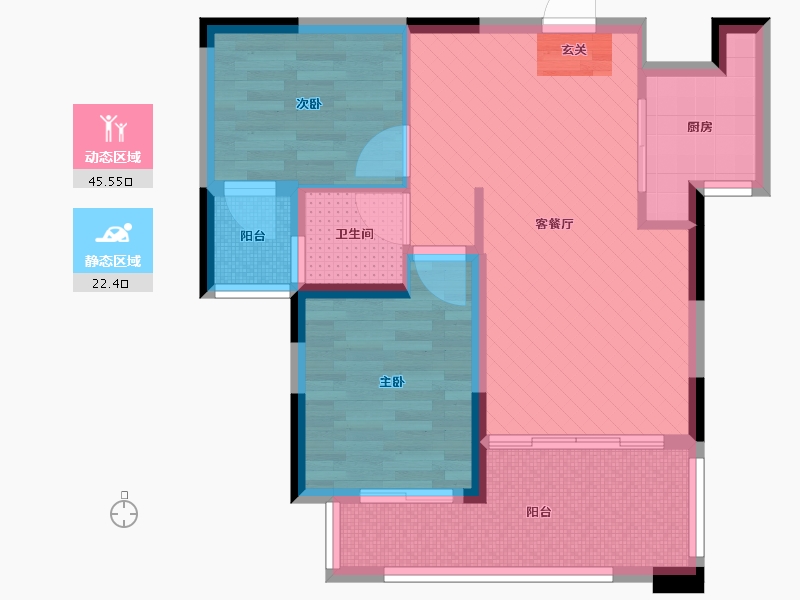 湖南省-张家界市-天门壹号-58.58-户型库-动静分区