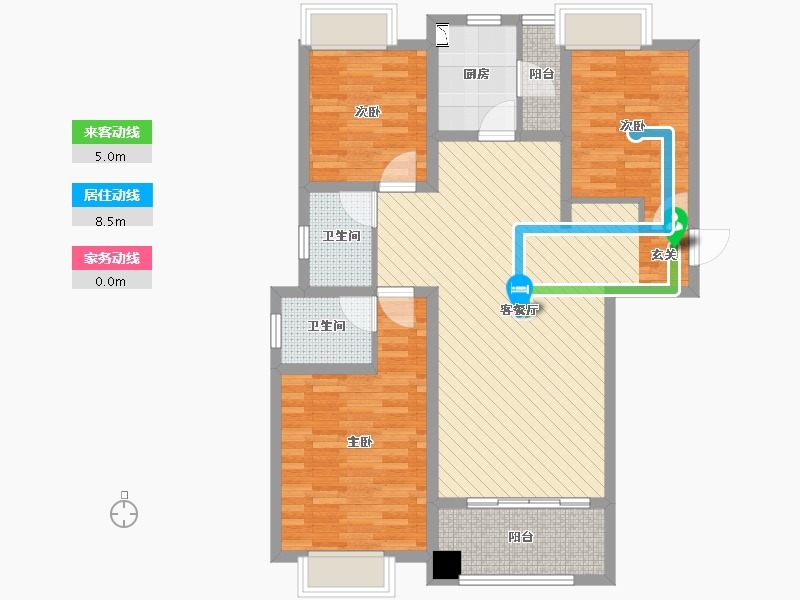 新疆维吾尔自治区-阿克苏地区-公务员小区-93.54-户型库-动静线