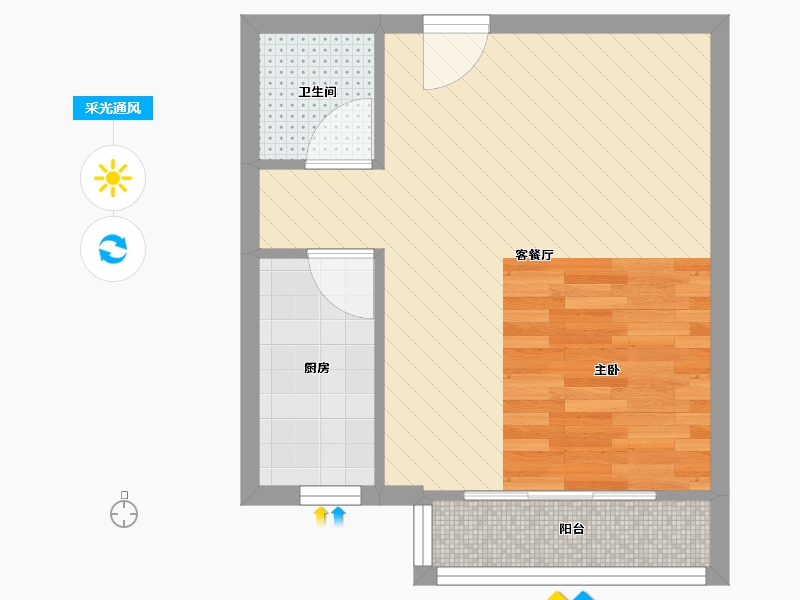 河北省-廊坊市-上上城第三季-37.06-户型库-采光通风