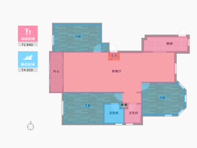 山西省-大同市-同煤新苑-116.00-户型库-动静分区