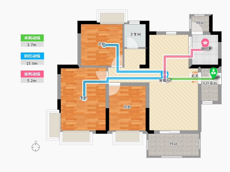 四川省-成都市-锦天新城-83.13-户型库-动静线