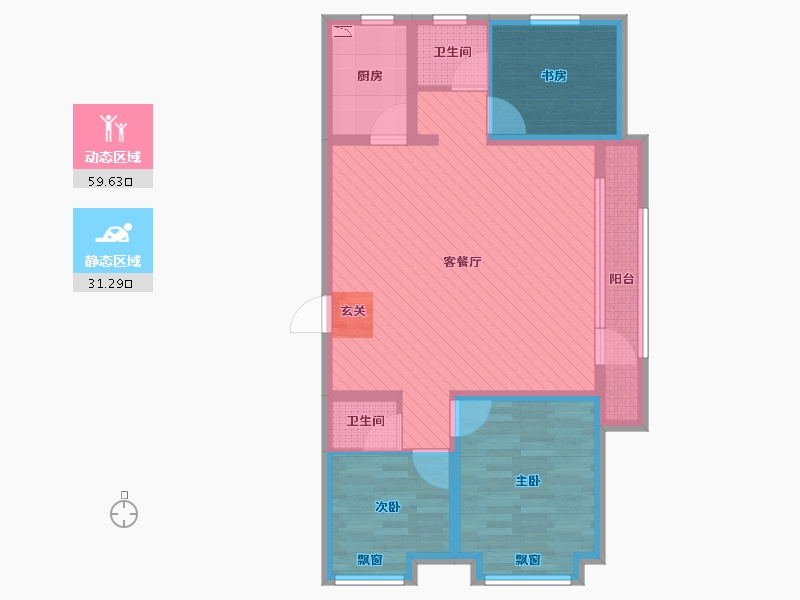 山东省-济南市-中国MALL城市之星-79.44-户型库-动静分区