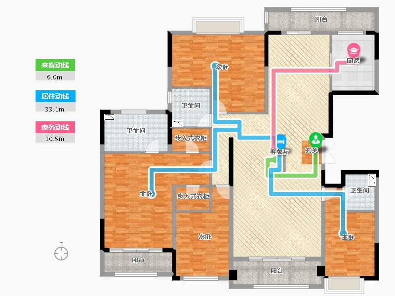 浙江省-衢州市-碧桂园府前一号-217.63-户型库-动静线