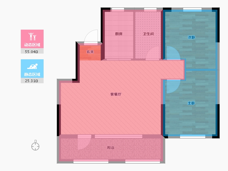 山东省-青岛市-天泰时光印象-71.00-户型库-动静分区