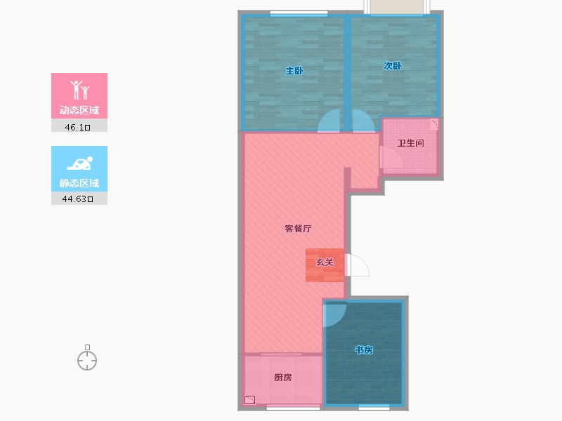 山东省-烟台市-龙湖一品-81.66-户型库-动静分区