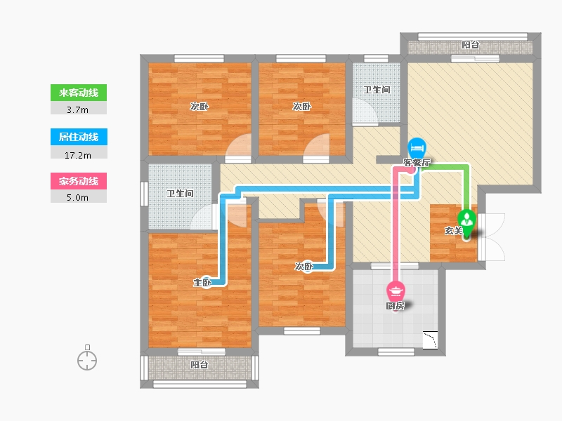 河南省-濮阳市-丽景上品-95.31-户型库-动静线