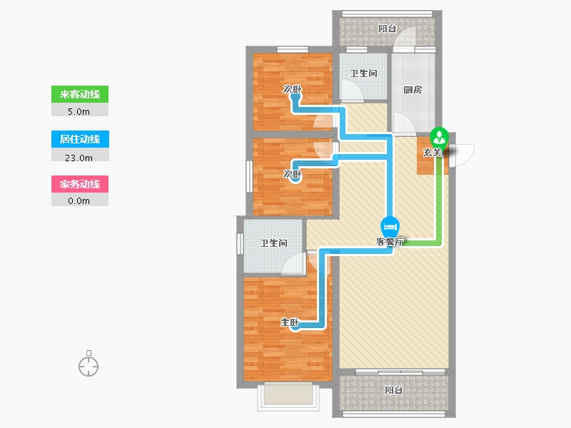 湖南省-怀化市-公园1号-91.02-户型库-动静线