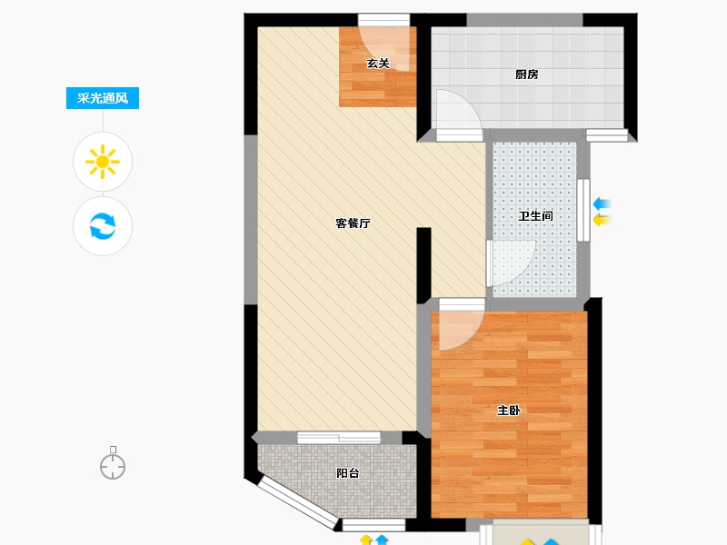 安徽省-六安市-御龙湾-52.00-户型库-采光通风