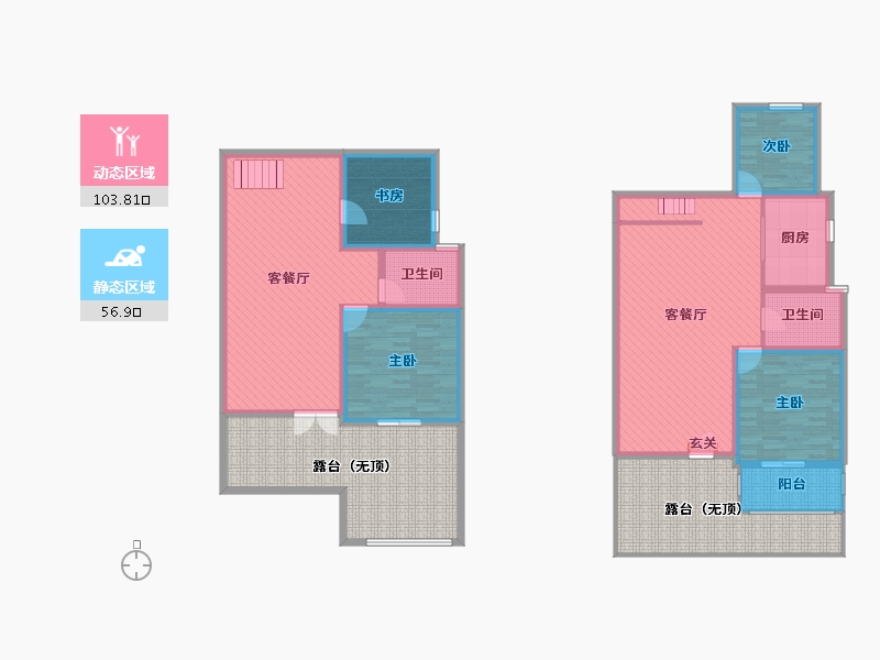 天津-天津市-团泊逸湖岸-187.78-户型库-动静分区