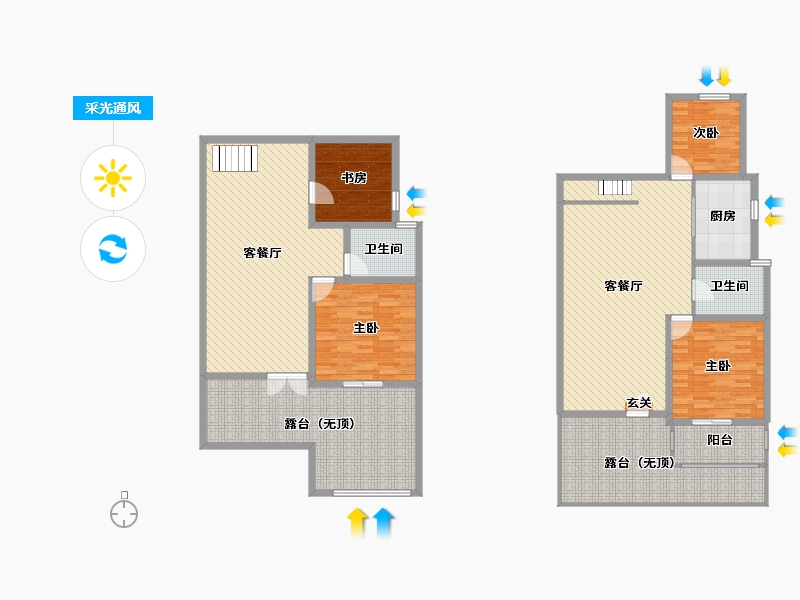 天津-天津市-团泊逸湖岸-187.78-户型库-采光通风