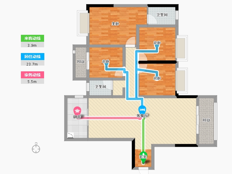 贵州省-黔西南布依族苗族自治州-新锦城-108.42-户型库-动静线