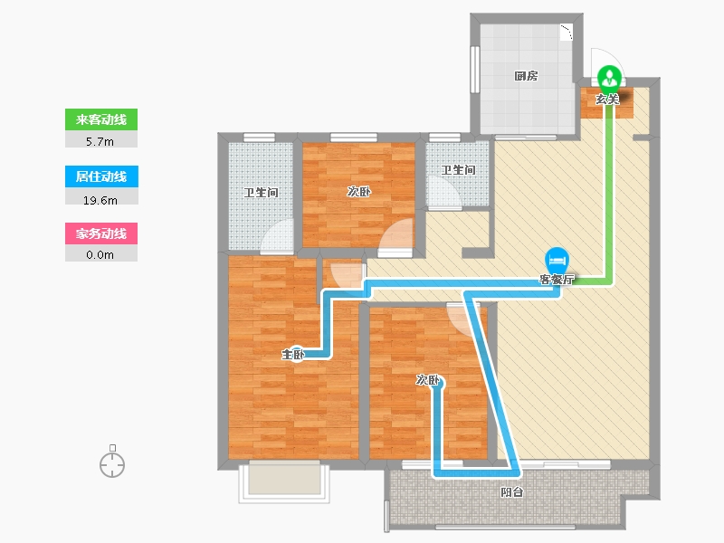 山东省-临沂市-星河城-96.00-户型库-动静线