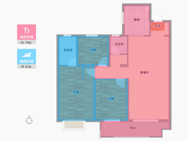 山东省-临沂市-星河城-96.00-户型库-动静分区