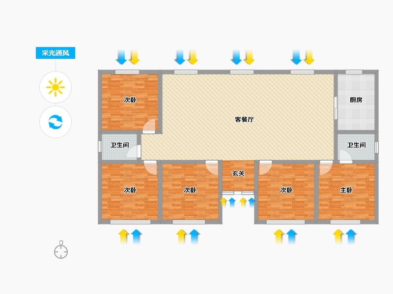 河南省-新乡市-新乡市-161.33-户型库-采光通风