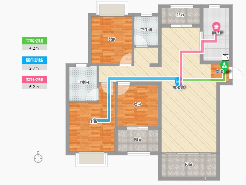 福建省-泉州市-侨城金沙城-101.92-户型库-动静线