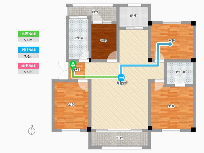 贵州省-安顺市-苗岭屯堡-109.47-户型库-动静线