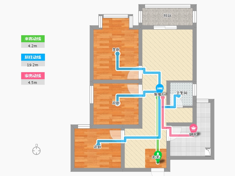 河南省-郑州市-青屏山城-64.81-户型库-动静线