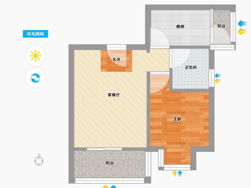 四川省-成都市-锦馨家园-34.62-户型库-采光通风