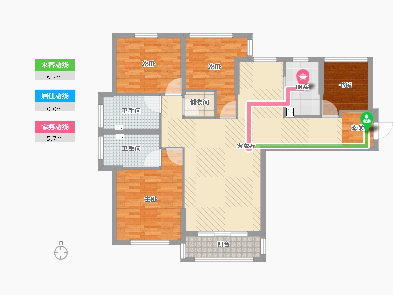 福建省-南平市-富贵名城-96.09-户型库-动静线