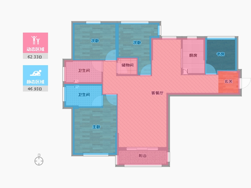 福建省-南平市-富贵名城-96.09-户型库-动静分区