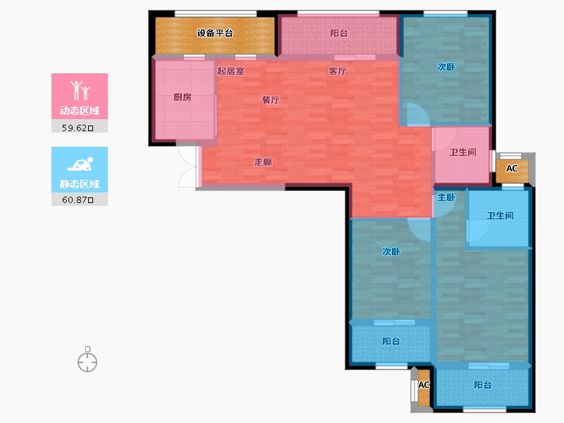 福建省-福州市-长福文化城麒麟湾-114.80-户型库-动静分区