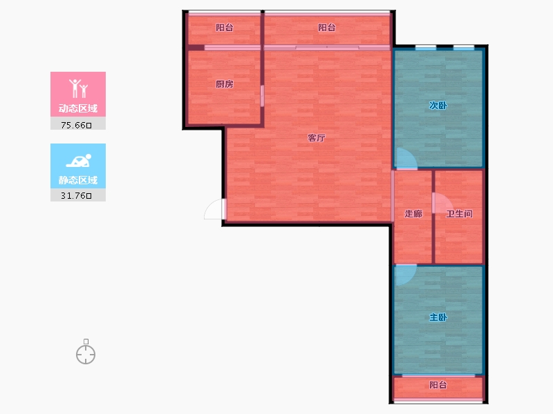 河北省-廊坊市-富泰小区-93.14-户型库-动静分区