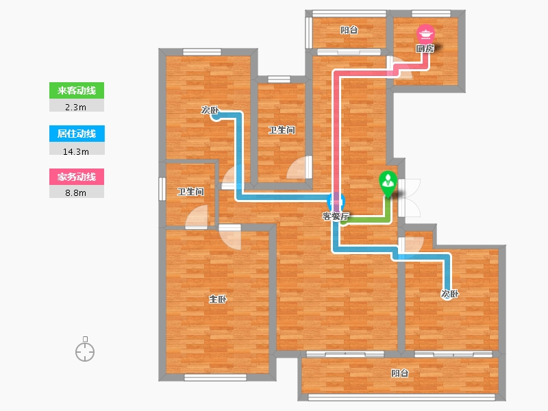 河南省-新乡市-理想国-111.23-户型库-动静线