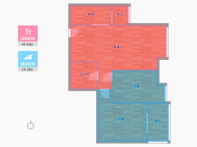 四川省-成都市-一里阳光-73.74-户型库-动静分区