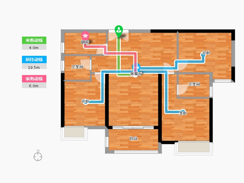 福建省-莆田市-华永天澜城-88.07-户型库-动静线