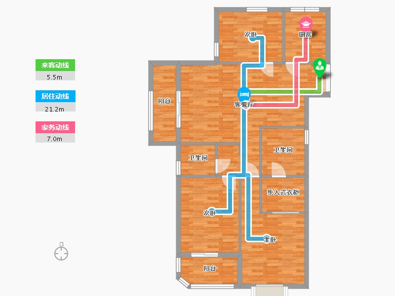 湖北省-荆门市-凯凌・香格里拉三期-102.28-户型库-动静线