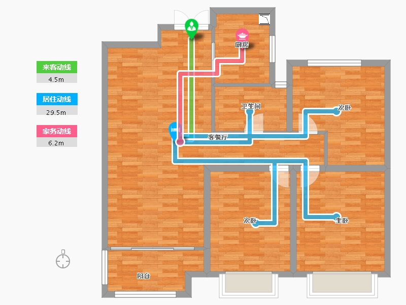 江苏省-盐城市-润扬壹品-98.01-户型库-动静线