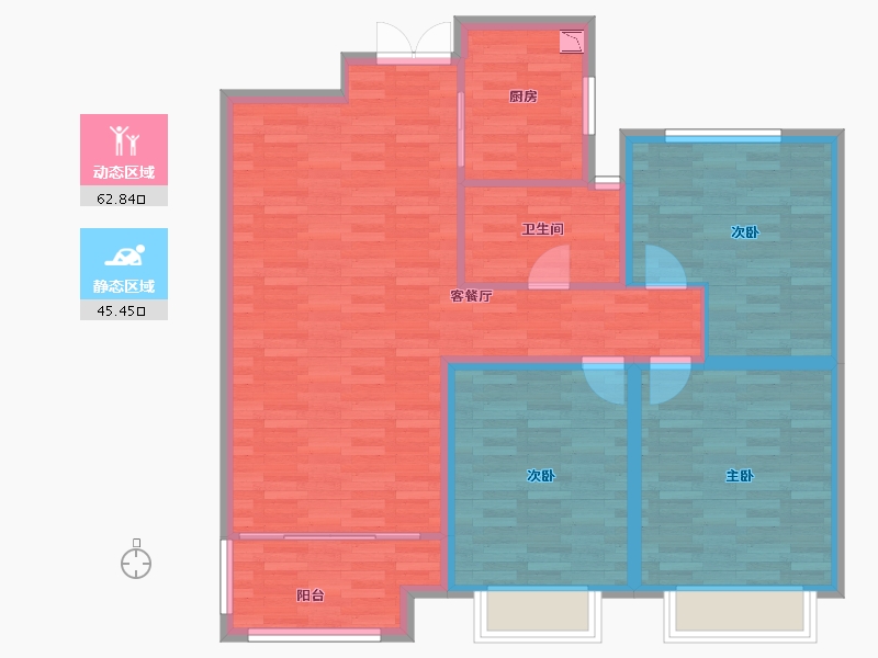 江苏省-盐城市-润扬壹品-98.01-户型库-动静分区