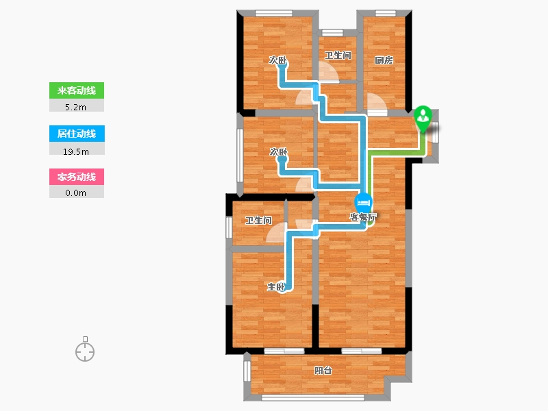 河南省-郑州市-梧桐溪水湾-80.00-户型库-动静线