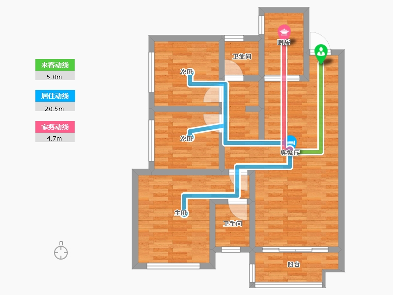 四川省-泸州市-御庭华府-73.80-户型库-动静线