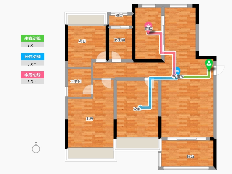 江苏省-南通市-首开紫宸江湾-108.00-户型库-动静线